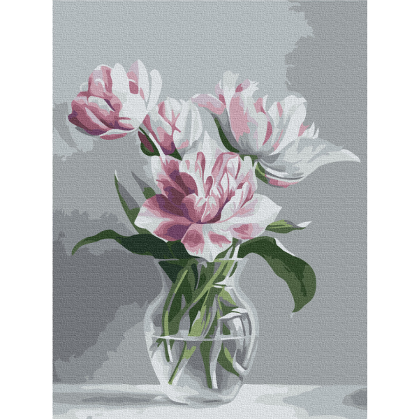 Картина по номерам Квіти - Ваза нежности