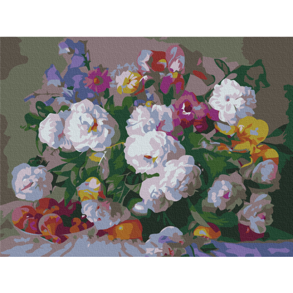 Картина по номерам Квіти - Літні дари