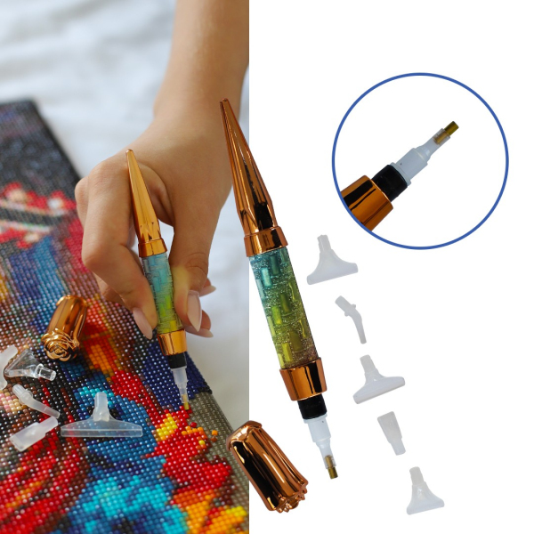 Аксесуари для алмазної мозаїки (281) - Стилус с дополнительным местом для насадок 