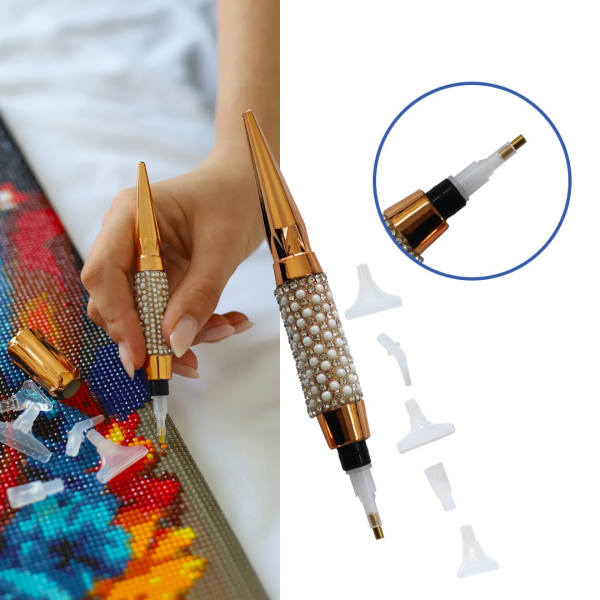 Аксесуари для алмазної мозаїки (281) - Стилус з додатковим місцем для насадок 