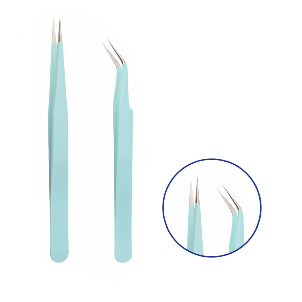 Аксесуари для алмазної мозаїки (281) - Набір пінцетів для алмазної мозаїки. Блакитний