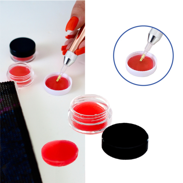 Аксесуари для алмазної мозаїки (281) - Клей-гель для алмазной мозаики в коробочке. Черный