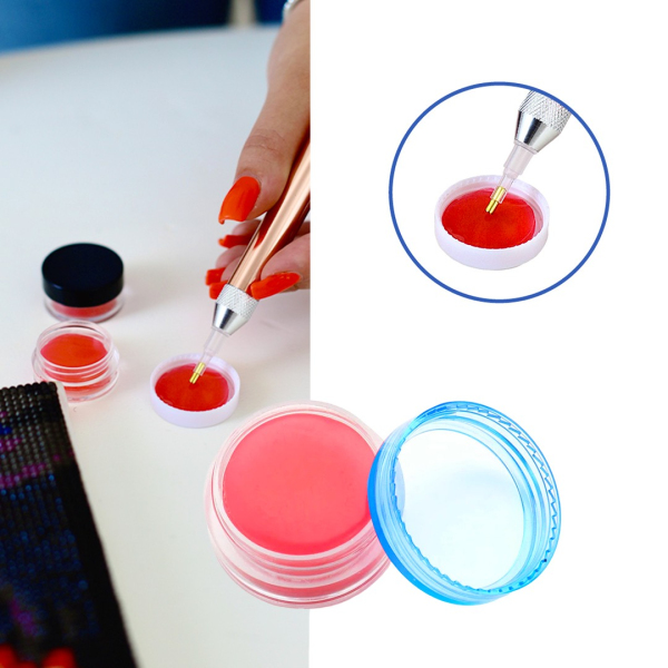 Аксесуари для алмазної мозаїки (281) - Клей-гель для алмазной мозаики в коробочке. Синий