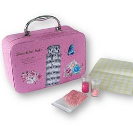 Кейс для хранения алмазных стразов (56 ячеек) Розовый