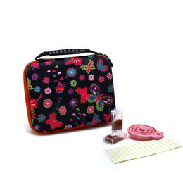 Кейс для хранения алмазных стразов (40 ячеек) Черный с красным