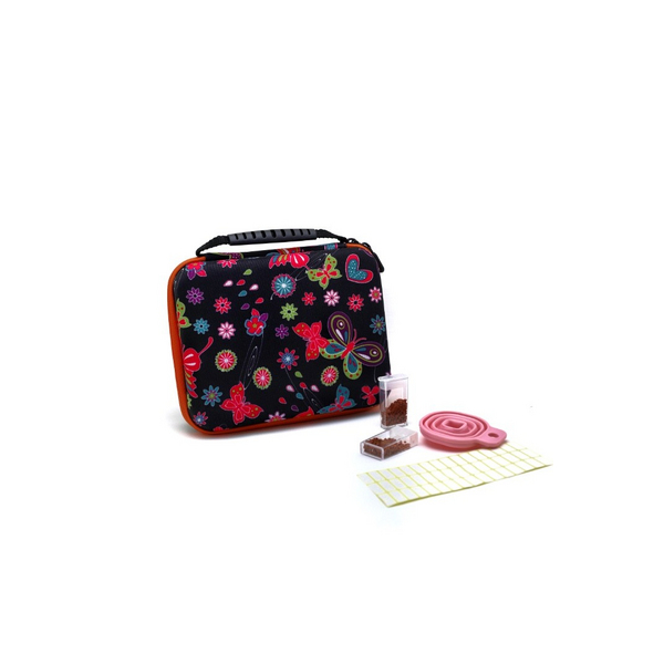 Аксесуари для алмазної мозаїки (281) - Кейс для хранения алмазных стразов (40 ячеек) Черный с красным