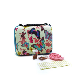 Кейс для хранения алмазных стразов (40 ячеек) Белый с синим