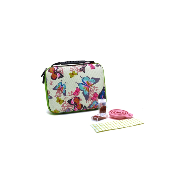 Аксесуари для алмазної мозаїки (281) - Кейс для хранения алмазных стразов (40 ячеек) Белый с зеленым