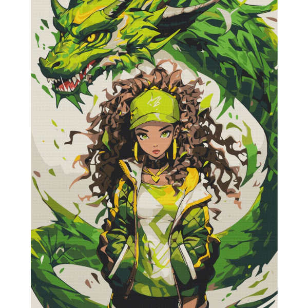 Картина по номерам Люди на картинах - Амулет дракона