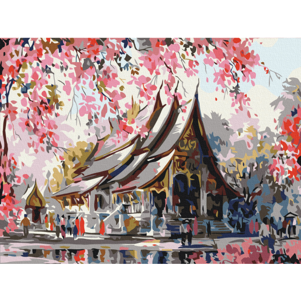 Картина по номерам Города - Тайський храм