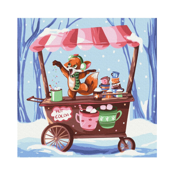 Картина по номерам Затишок, зима, Новий рік, Різдво - Какао для всіх © artdi.ua