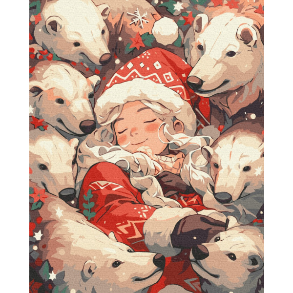 Картина по номерам Преміум картини - Полярні обійми