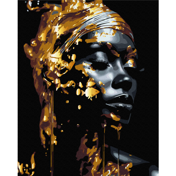 Картина по номерам На чорному полотні - Королева сутінків