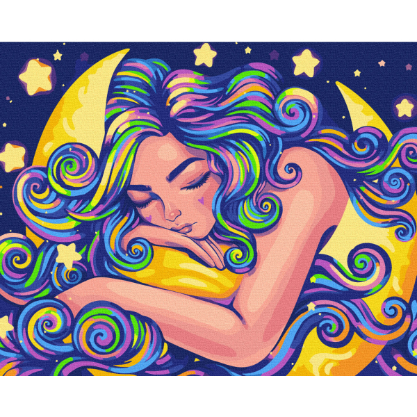 Картина по номерам Авторські колекції - Неоновий сон © Поліна Скурихіна