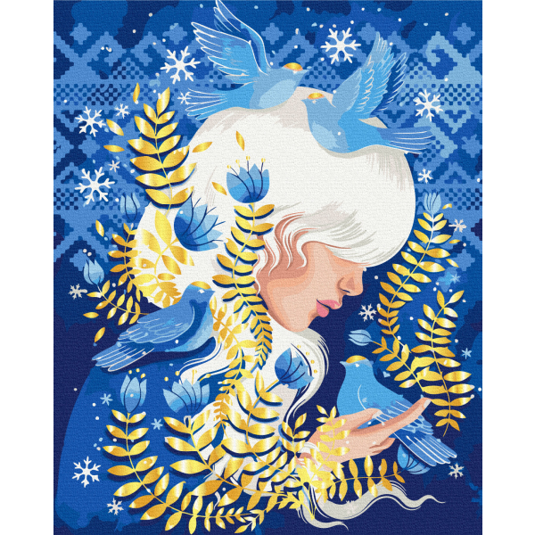 Картина по номерам Авторські колекції - Birds of winter © Polina Skurikhina