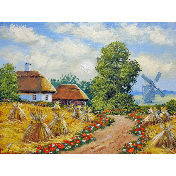 Алмазна мозаїка 40х50 - Українське село