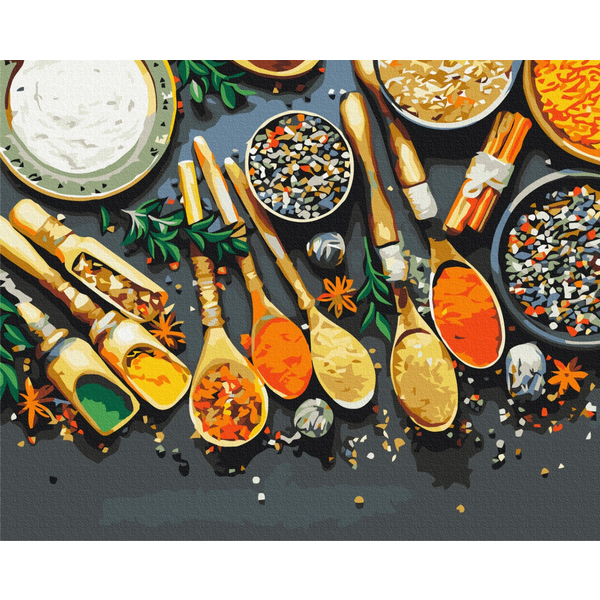 Картина по номерам Преміум картини - Духмяні спеції