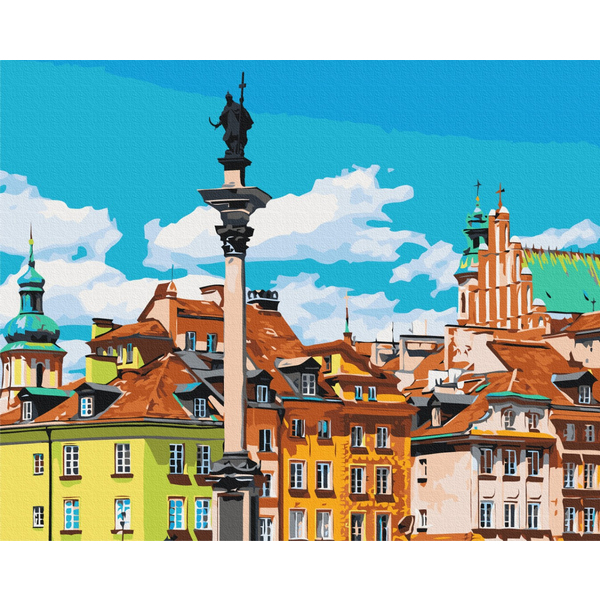 Картина по номерам Преміум картини - Замкова площа. Варшава