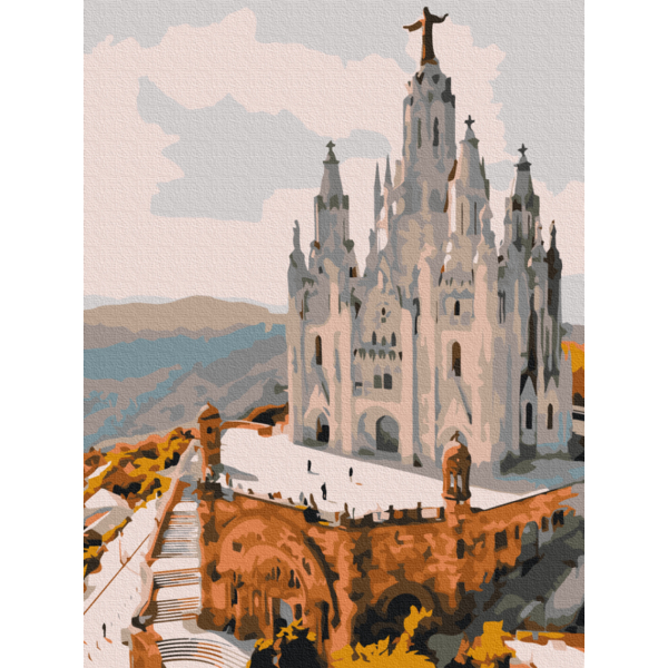 Картина по номерам Преміум картини - Храм Святого Серця. Барселона