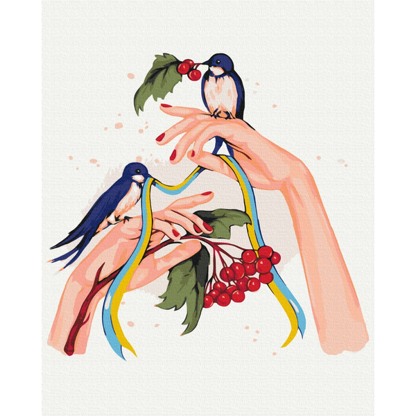 Картина по номерам Преміум картини - В руках надія ©Alla Berezovska