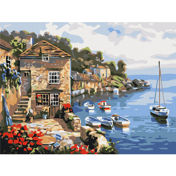 Картина по номерам Преміум картини - Човни в морі