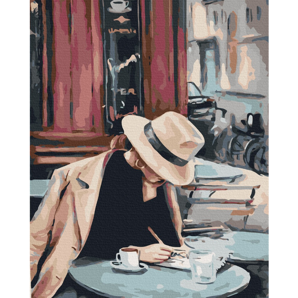 Картина по номерам Преміум картини - Справа в шляпі