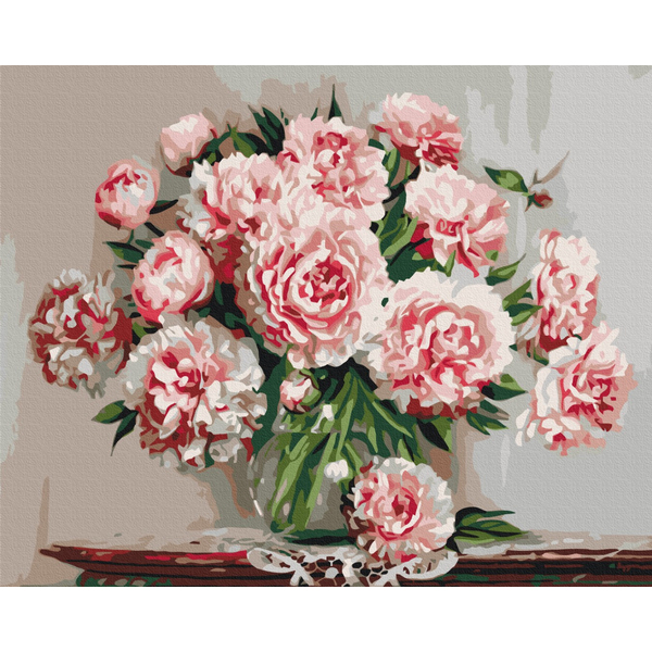 Картина по номерам Преміум картини - Садові піони