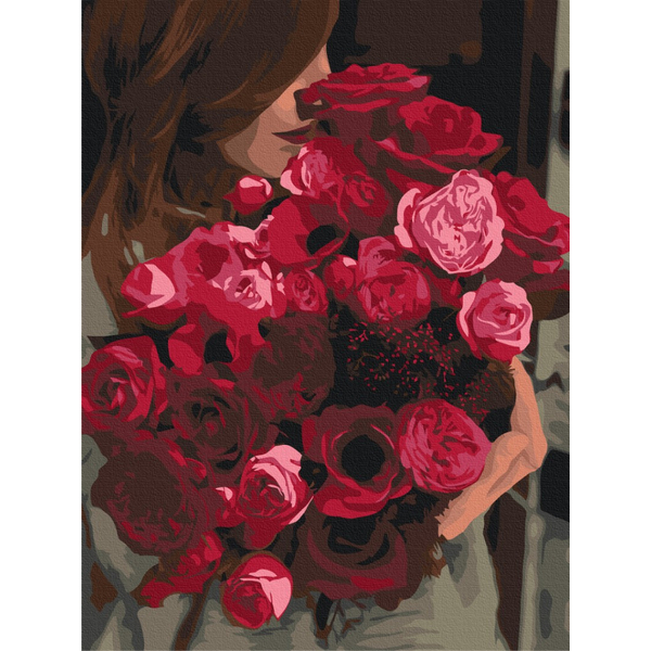 Картина по номерам Преміум картини - Букет від найріднішого