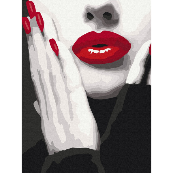 Картина по номерам Преміум картини - Ефектний червоний