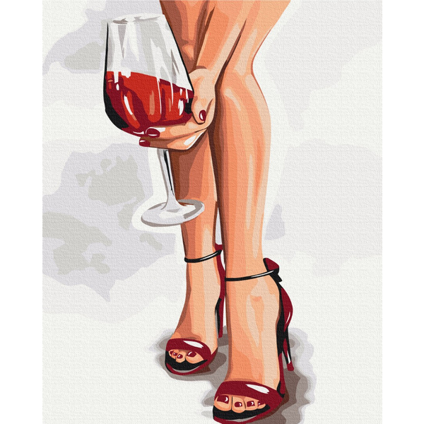 Картина по номерам Преміум картини - Граційний келих ©Alla Berezovska