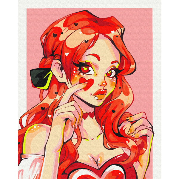 Картина по номерам Люди на картинах - Валентинка @ nila_art_art