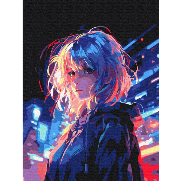 Картина по номерам Люди на картинах - Кіберпанк