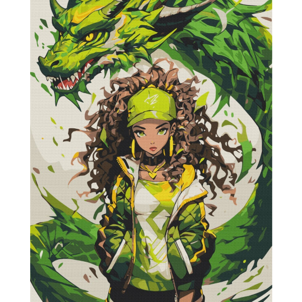 Картина по номерам Преміум картини - Амулет дракона