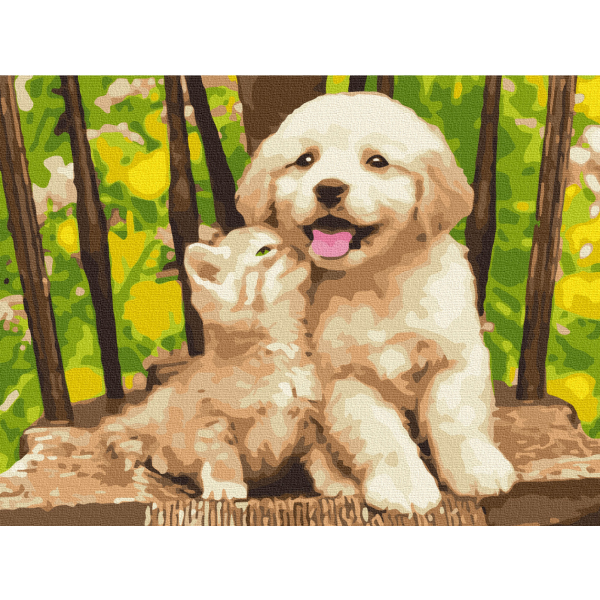 Картина по номерам Преміум картини - Маленькі друзі