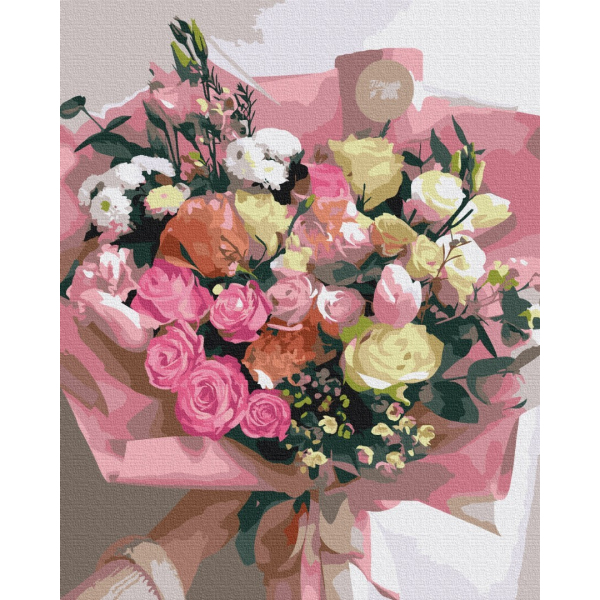 Картина по номерам Преміум картини - Букет для найдорожчої