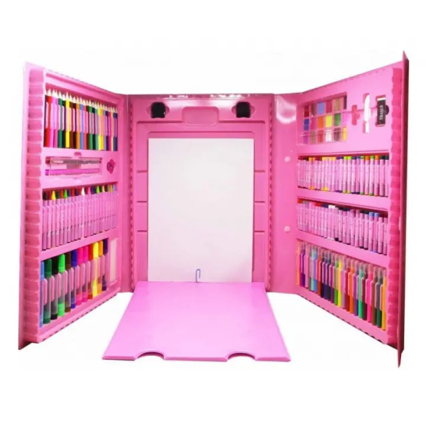 Канцелярія (281) - Рожевий набір для малювання з мольбертом 