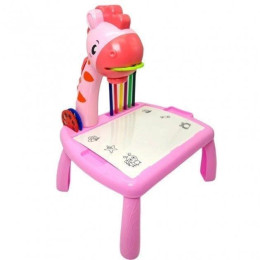 Стол-проэктор для рисования розовый