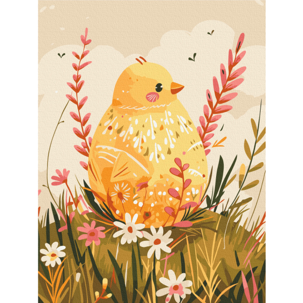 Картина по номерам Тварини, птахи та риби - Квіткове гніздечко