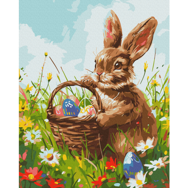 Картина по номерам Тварини, птахи та риби - Великодній посланець