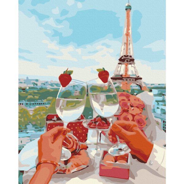 Картина по номерам Города - Ігристий Париж
