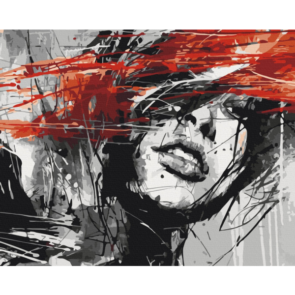 Картина по номерам Люди на картинах - Портрет тушшю