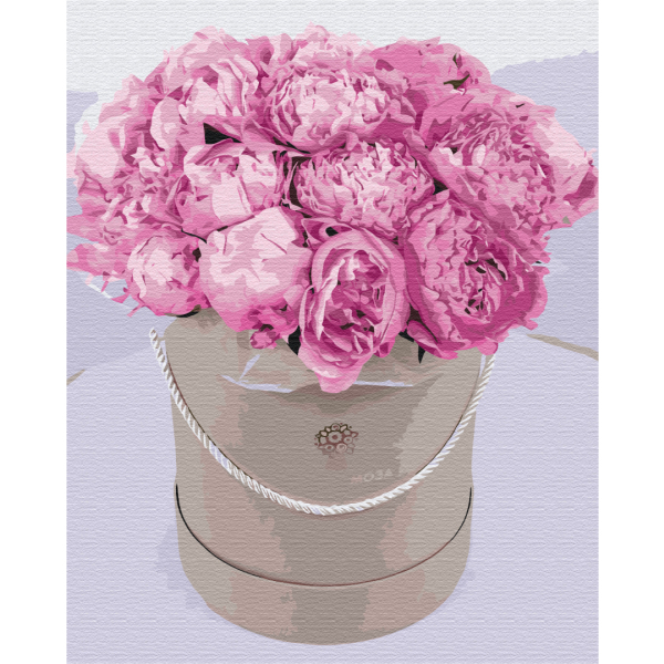 Картина по номерам Квіти - Пионы для любимой