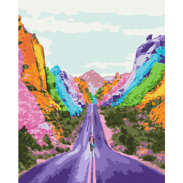 Картина по номерам Природа - Радужный путь