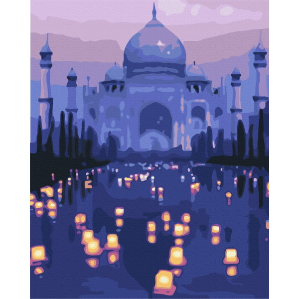 Картина по номерам Східна тематика - Вечір біля Тадж-Махал