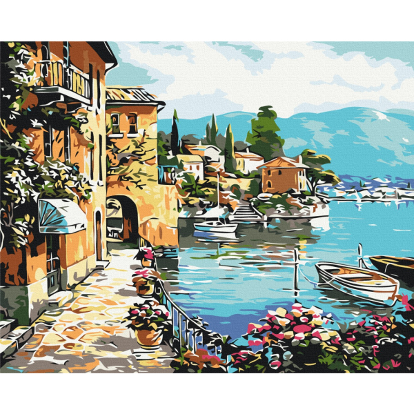 Картина по номерам Природа - Летняя набережная