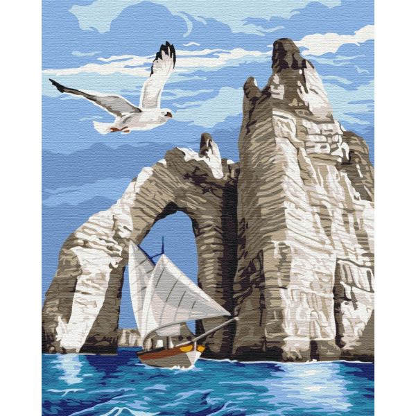 Картина по номерам Природа - Прогулянка під скелями