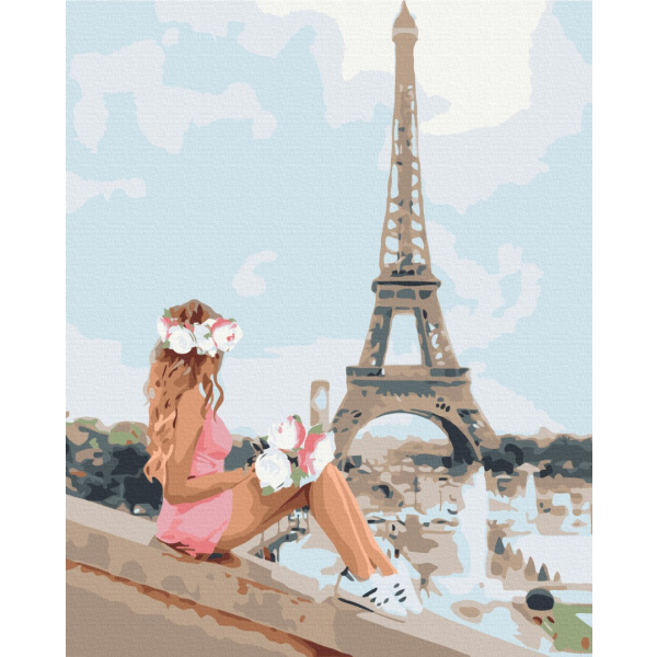 Картина по номерам Люди на картинах - In the summer in Paris