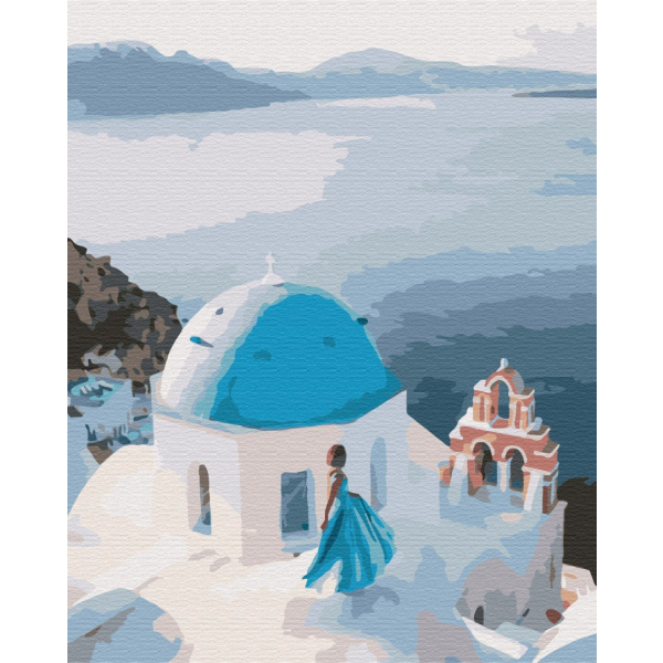 Картина по номерам Города - On the roof of Greece