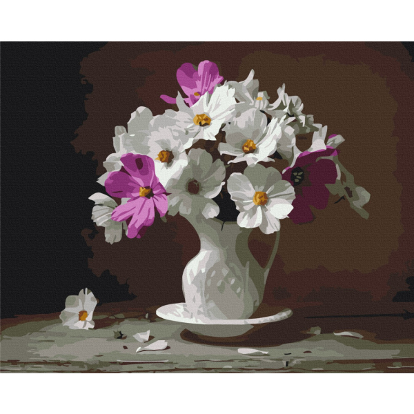Картина по номерам Квіти - Космеї