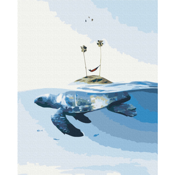 Картина по номерам Абстракції - Черепаший острів